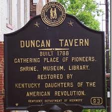 Duncan Tavern Historical Marker